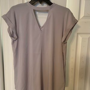 Grey express cutout shirt